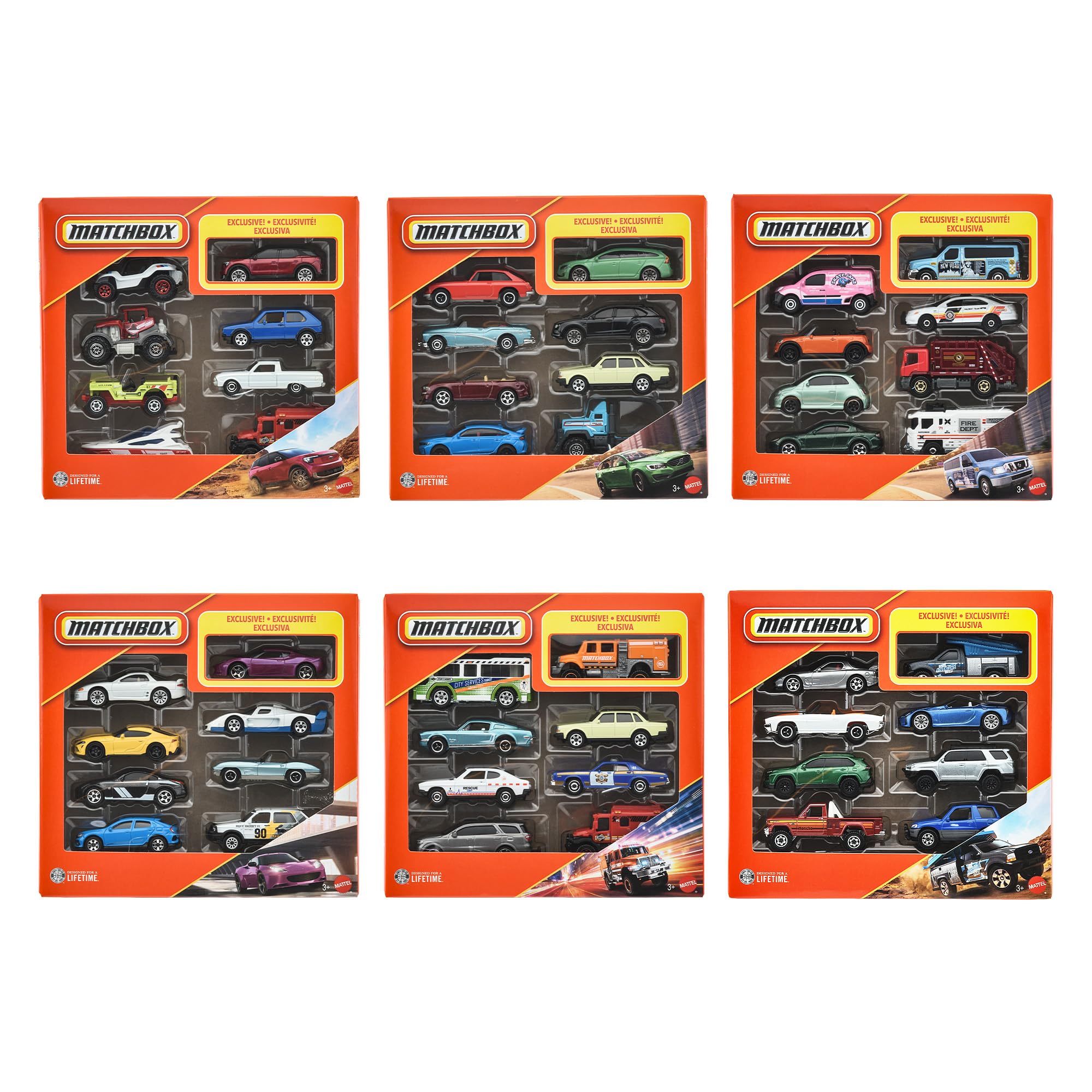 Amazon | マッチボックス(Matchbox) 8パック アソート ミニカー 1:64